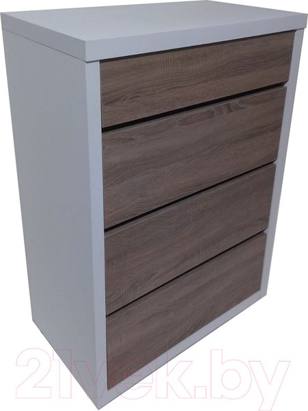 Изображение товара Комод Анрат К 600 (белый/дуб трюфель)