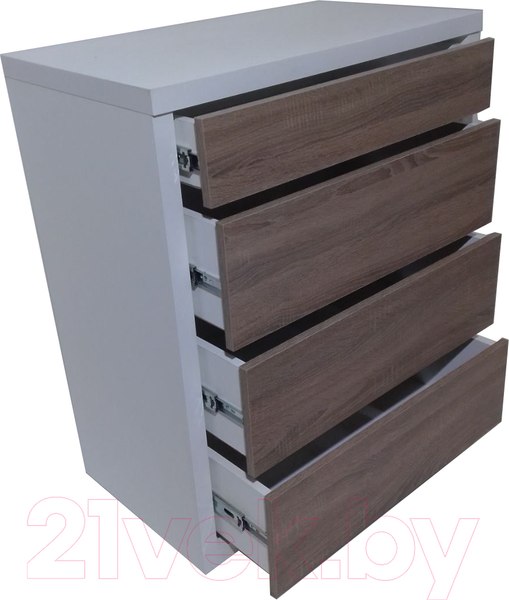 Изображение товара Комод Анрат К 600 (белый/дуб трюфель)