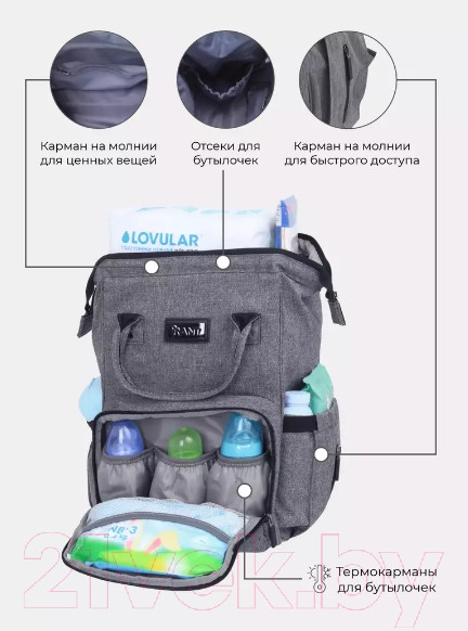 Изображение товара Набор сумок Rant Shopping Set / RB006 (Koala Grey)