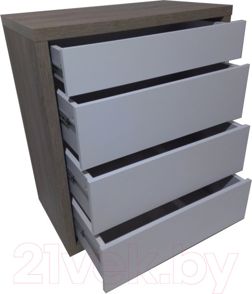 Изображение товара Комод Анрат К 700 (дуб трюфель/белый)