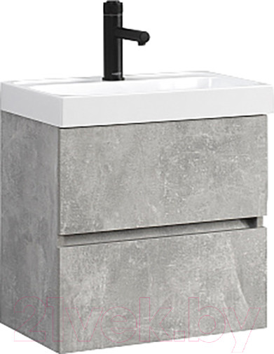 Изображение товара Тумба под умывальник Belux Париж НП 50-02 (31, бетон чикаго светло-серый)