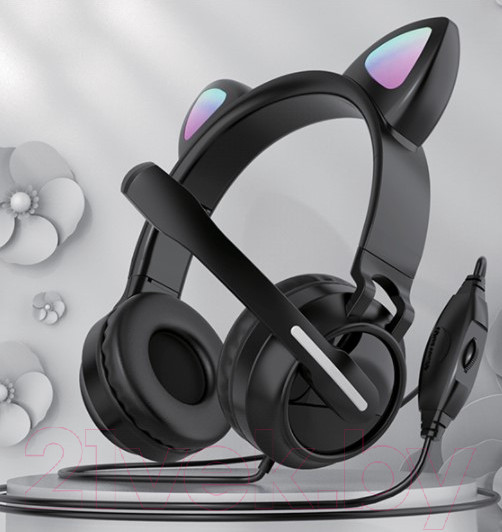 Изображение товара Наушники детские Qumo Game Cat Black GHS 0034 / Q33034