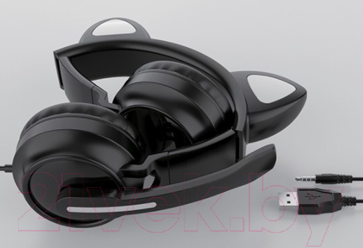 Изображение товара Наушники детские Qumo Game Cat Black GHS 0034 / Q33034