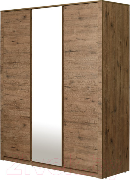 Изображение товара Шкаф Рэйгрупп Bromo 01.02 ДЗД 166x198x55 / ШР 01.02 VL (дуб веллингтон)