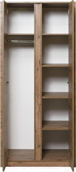 Изображение товара Шкаф Рэйгрупп Bromo 02.02 ДЗ 90x198x55 / ШР 02.02 VL (дуб веллингтон)