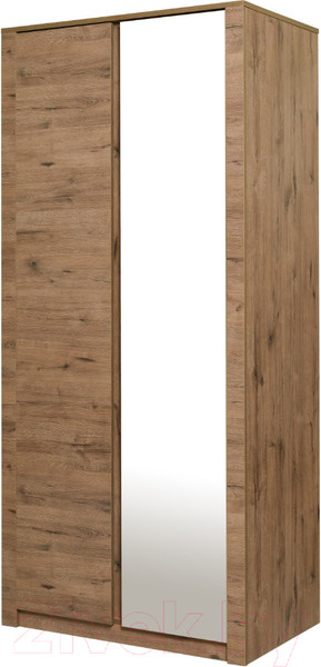 Изображение товара Шкаф Рэйгрупп Bromo 02.02 ДЗ 90x198x55 / ШР 02.02 VL (дуб веллингтон)
