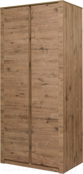 Изображение товара Шкаф Рэйгрупп Bromo 02.03 ДД 90x198x55 / ШР 02.03 VL (дуб веллингтон)