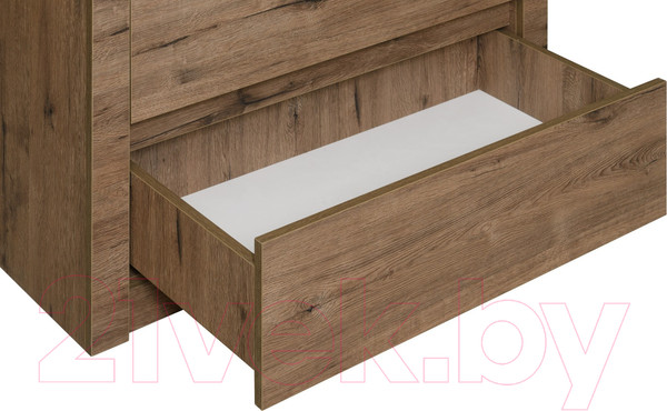 Изображение товара Комод Рэйгрупп Bromo КО-03 3Y 90x79.7x45 / КО-03 VL (дуб веллингтон)