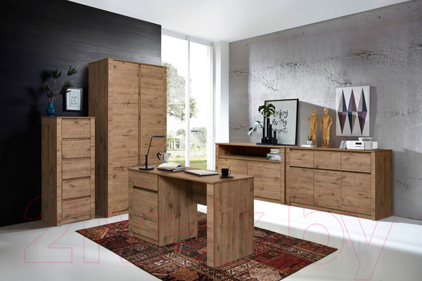 Изображение товара Комод Рэйгрупп Bromo КО-05 5Y 50x126.9x45 / КО-05 VL (дуб веллингтон)