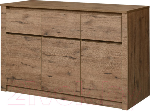 Изображение товара Тумба Рэйгрупп Bromo КО-06 3D3Y 129.9x80x45 / КО-06 VL (дуб веллингтон)