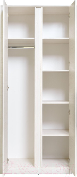 Изображение товара Шкаф Рэйгрупп Bromo 02.02 ДЗ 90x198x55 / ШР 02.02 BR (дуб бордолайт)