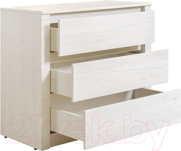 Изображение товара Комод Рэйгрупп Bromo КО-03 3Y 90x79.7x45 / КО-03 BR (дуб бордолайт)