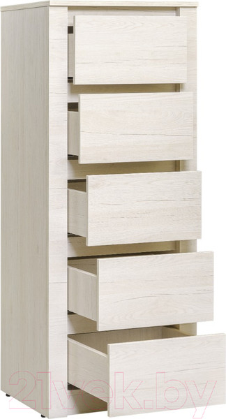 Изображение товара Комод Рэйгрупп Bromo КО-05 5Y 50x126.9x45 / КО-05 BR (дуб бордолайт)