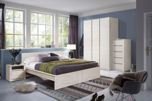 Изображение товара Прикроватная тумба Рэйгрупп Bromo ТК-09 1Y 50x46x45 / ТК-09 BR (дуб бордолайт)