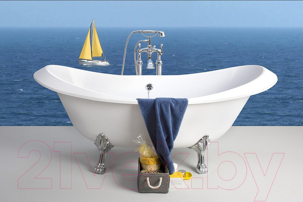 Изображение товара Ванна из искусственного мрамора Belux Ромео ВР-1750 (белый)