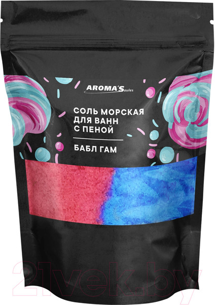 Изображение товара Соль для ванны Aroma Saules Бабл гам (1.2кг)
