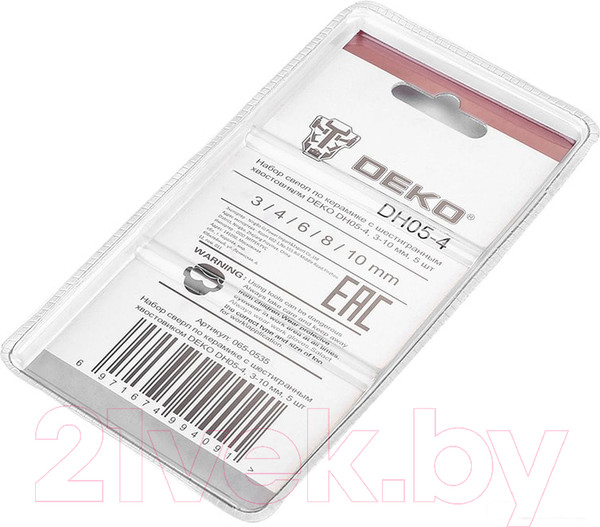 Изображение товара Набор сверл Deko DH05-4 / 065-0535
