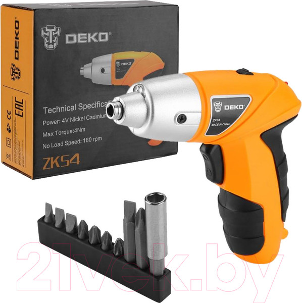 Изображение товара Электроотвертка Deko ZKS4 SET 10 / 063-4113