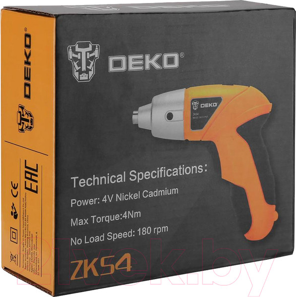 Изображение товара Электроотвертка Deko ZKS4 SET 10 / 063-4113