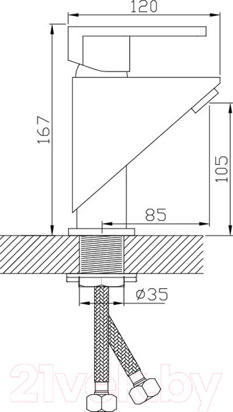 Изображение товара Смеситель Diadonna D87-110105W