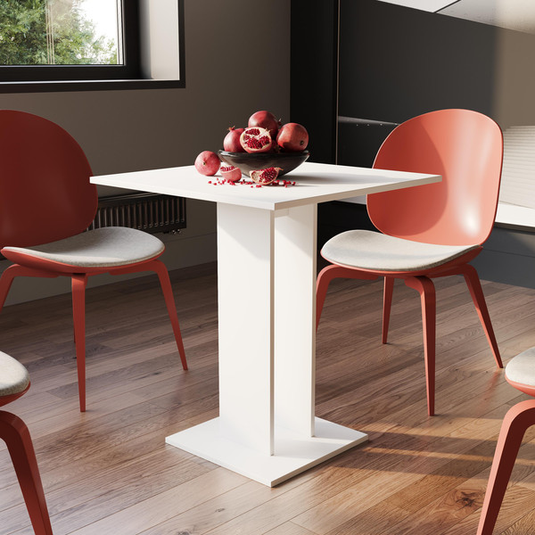 Изображение товара Обеденный стол ТриЯ Анкона Тип 1 (белый/белый)