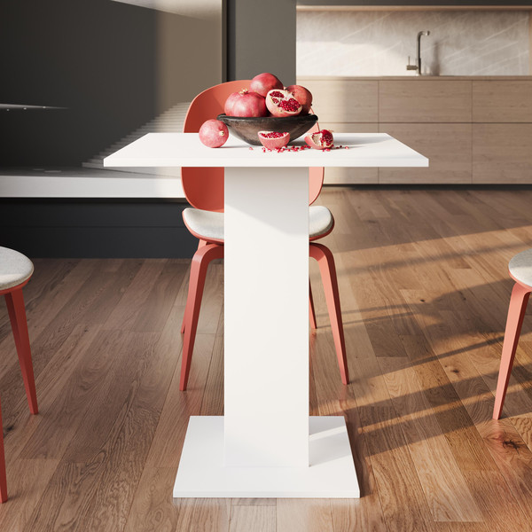 Изображение товара Обеденный стол ТриЯ Анкона Тип 1 (белый/белый)