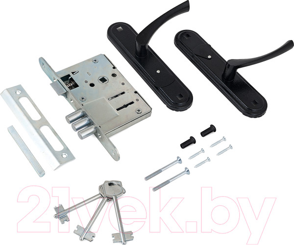 Изображение товара Замок врезной Зенит ЗВ9-4.2 (черный)