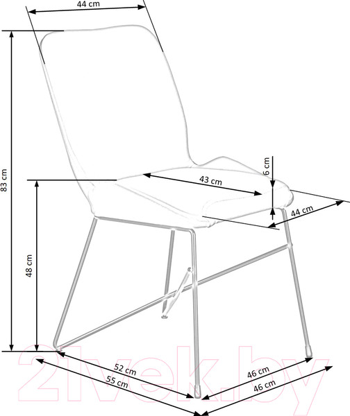 Изображение товара Стул Halmar K454 (темно-зеленый/черный)