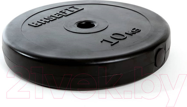 Изображение товара Диск для штанги BaseFit BB-203 (10кг, черный)