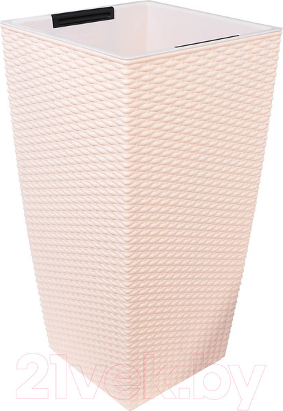 Изображение товара Кашпо Эльфпласт Camellia Ротанг / EP569 (слоновая кость)