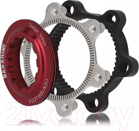 Изображение товара Адаптер дискового тормоза для велосипеда Baradine Center Lock BC-02-RD (красный)