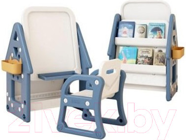 Изображение товара Мольберт детский Perfetto Sport PS-061-B (со стульчиком, синий)