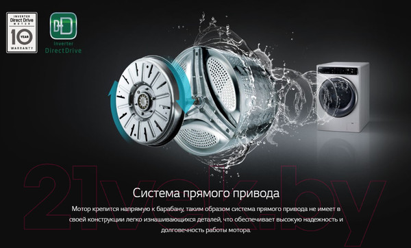 Изображение товара Стиральная машина LG Steam F2J6HS8S