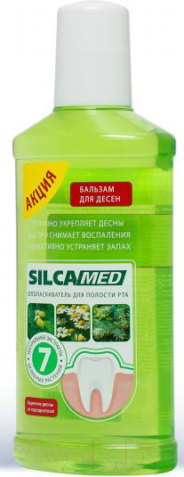 Изображение товара Ополаскиватель для полости рта Silca Med бальзам для десен (250мл)