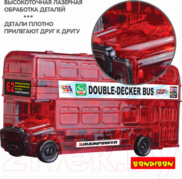 Изображение товара 3D-пазл Bondibon Автобус / ВВ5238