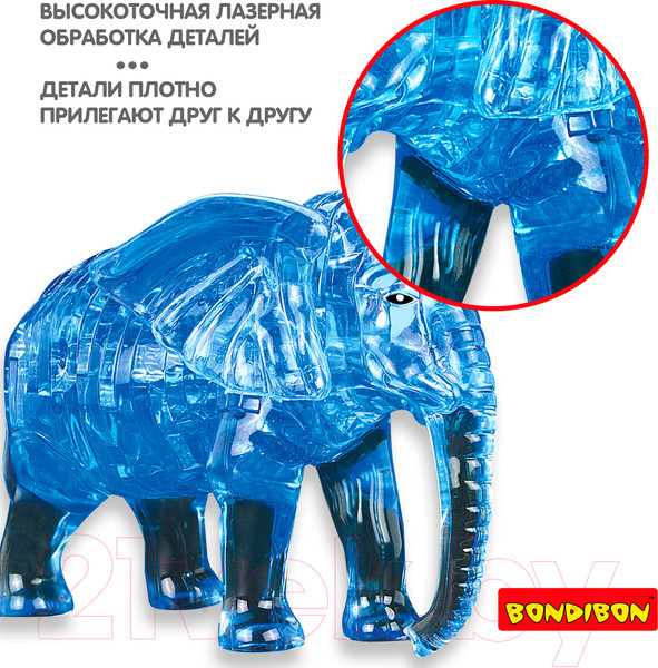 Изображение товара 3D-пазл Bondibon Слон / ВВ5234