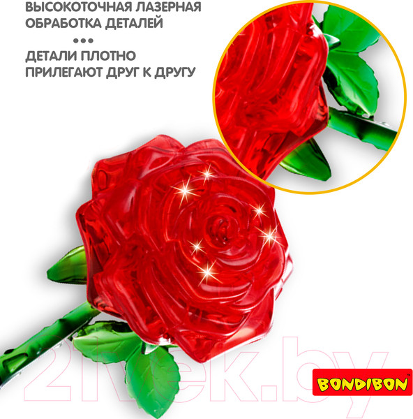 Изображение товара 3D-пазл Bondibon Роза / ВВ5221