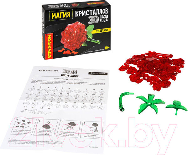 Изображение товара 3D-пазл Bondibon Роза / ВВ5221