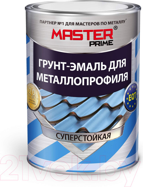 Изображение товара Грунт-эмаль Master Prime Для металлопрофиля RAL6002 (900г, зеленый лист)