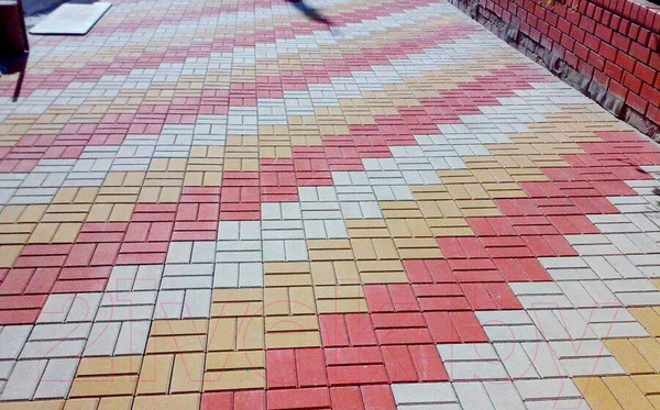 Изображение товара Форма для садовой плитки Стандартпарк Кирпич шагрень ф11018