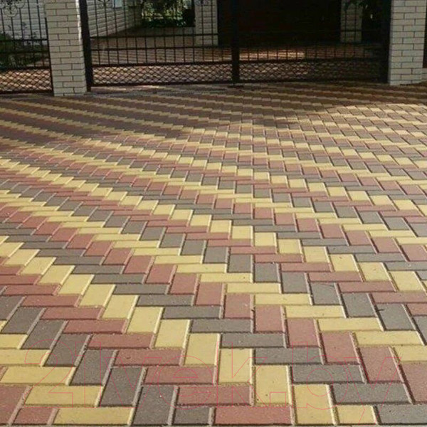 Изображение товара Форма для садовой плитки Стандартпарк Кирпич шагрень ф11018