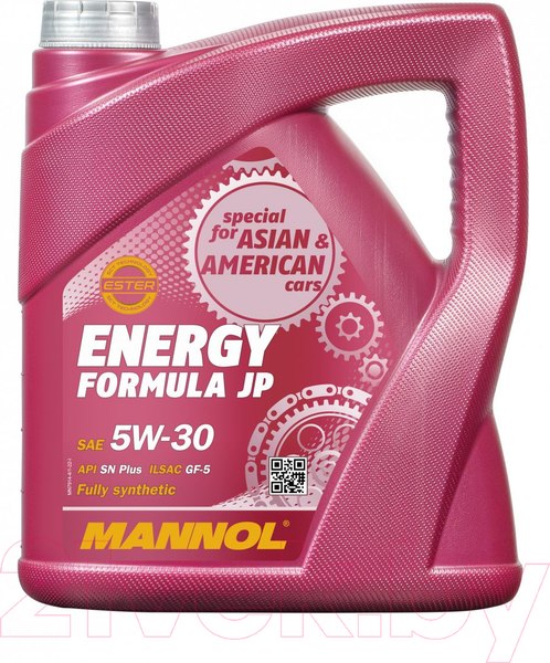 Изображение товара Моторное масло Mannol Energy Formula JP 5W30 SN / MN7914-4 (4л)