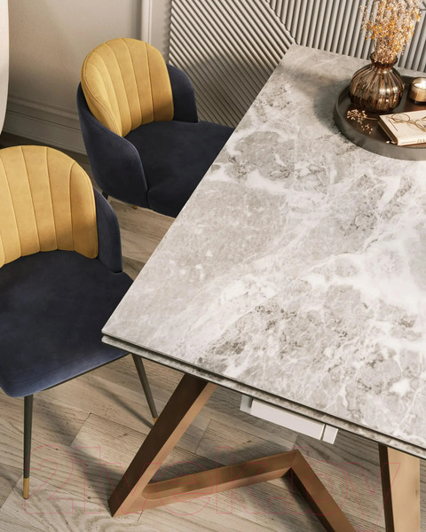 Изображение товара Обеденный стол Stool Group Артизан 140-200x90 / DT8765ZW-3C 140 (керамика)