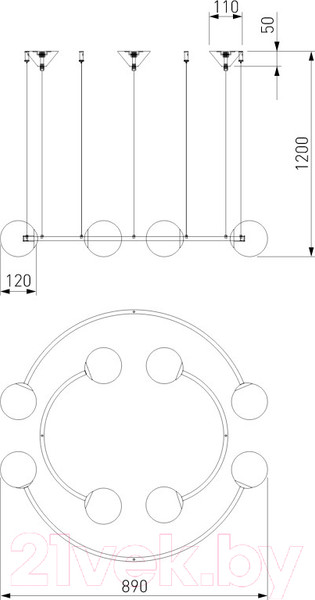 Изображение товара Люстра Bogate's 360/8