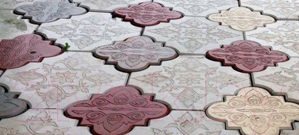 Изображение товара Форма для садовой плитки Стандартпарк Клевер краковский гладкий большой ф11020