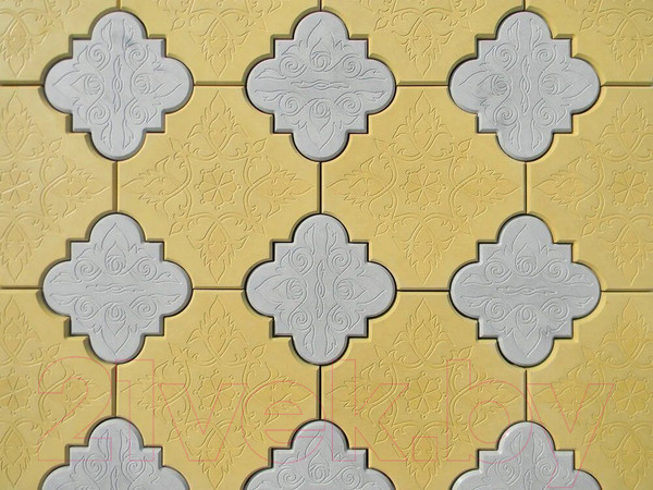 Изображение товара Форма для садовой плитки Стандартпарк Клевер краковский гладкий большой ф11020