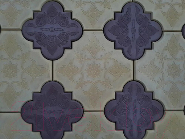 Изображение товара Форма для садовой плитки Стандартпарк Клевер краковский гладкий большой ф11020