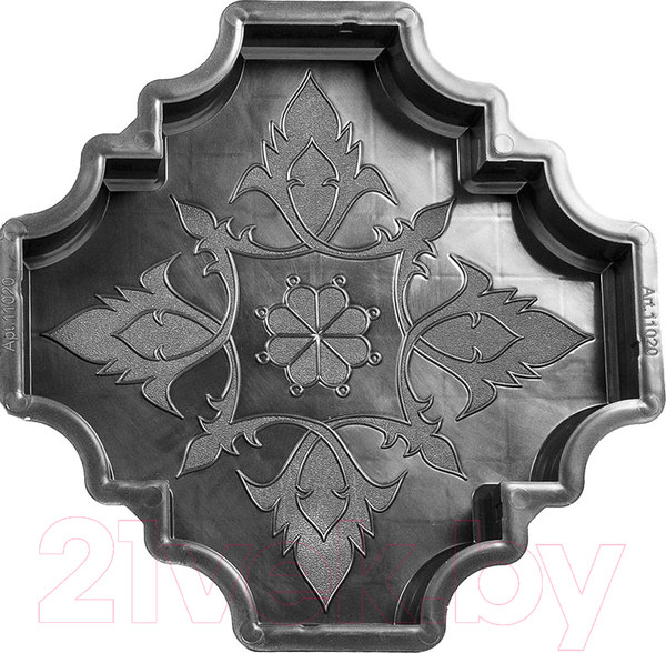 Изображение товара Форма для садовой плитки Стандартпарк Клевер краковский гладкий большой ф11020