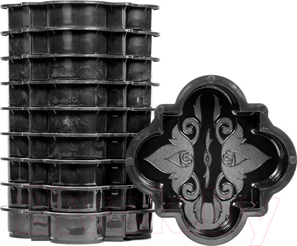 Изображение товара Форма для садовой плитки Стандартпарк Клевер краковский гладкий малый ф11021