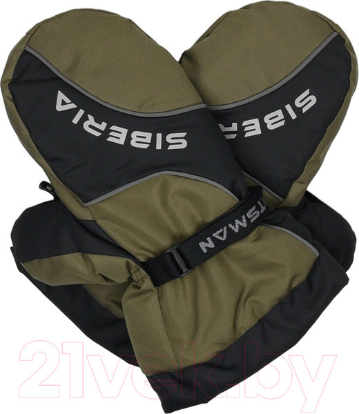 Изображение товара Варежки для охоты и рыбалки Huntsman Siberia тк Breathable (хаки/черный)